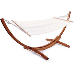 Habitat Et Jardin - Amaca di legno con tela di cotone 'Dallas' - 3 m - Ecru