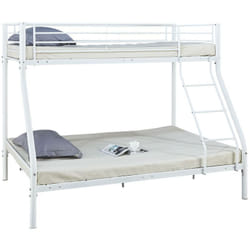 Letto a castello leo - Bianco - Metallo