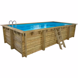 Piscina rettangolare in legno &quot;Tobago&quot; - 6,20 x 3,00 x 1,31 m