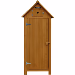 Mobile da giardino "Cabanon" - 77 x 54,5 x 179 cm - Dimensioni interne: 63 x 42 x 124,5 cm - Realizzato in legno di abete nat ...