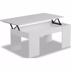 Tavolino "Diana" - 102 x 50 x 43 cm - Bianco Tavolino "Diana Il tavolino "Diana" è un tavolo rettangolare con base. Non si di ...