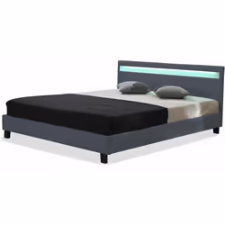 Letto in PVC "Maria3 - Dimensioni del letto 204 x 147 x 190 cm - Dimensioni del materasso : 140 x 190 - 2 posti letto - Con r ...