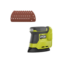 Ryobi - Confezione Levigatrice triangolare RPS18-0 - 18V OnePlus - senza batteria e caricabatterie - Set di 10 fogli abr