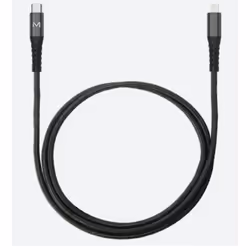 Mobilis 001343, 1 m, Lightning, USB C, Maschio, Maschio, Nero