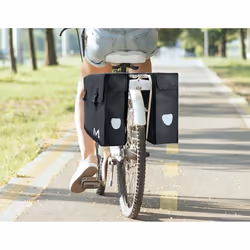 Mobilis 070002 Cestino e borsa per bicicletta Posteriore Borsa da bicicletta 30 L Poliestere Nero - Vista aggiuntiva 4