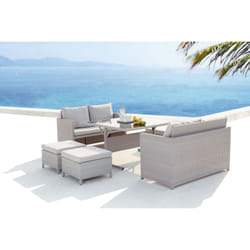 Concept Usine Noumea set mobili da esterno Grigio, Bianco