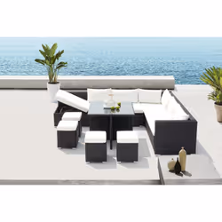 Concept Usine Fidji, Nero, Bianco, Resina, 1 pz