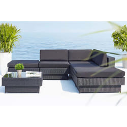 Concept Usine Amorgos set mobili da esterno Nero