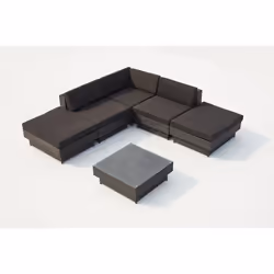 Concept Usine Amorgos set mobili da esterno Nero