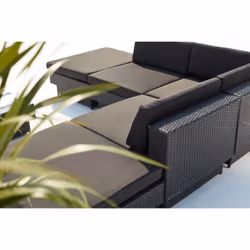Concept Usine Amorgos set mobili da esterno Nero