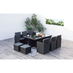 Concept Usine Monaco set mobili da esterno Nero, Grigio
