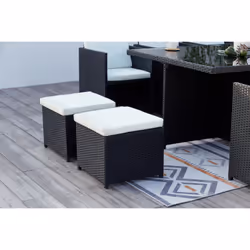 Concept Usine Monaco set mobili da esterno Nero, Bianco - Vista aggiuntiva 4