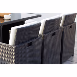 Concept Usine Monaco set mobili da esterno Nero, Bianco - Vista aggiuntiva 5