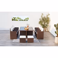 Concept Usine Monaco set mobili da esterno Marrone, Bianco