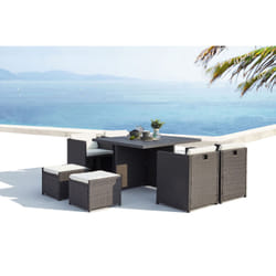 Concept Usine Sunset set mobili da esterno Grigio, Bianco
