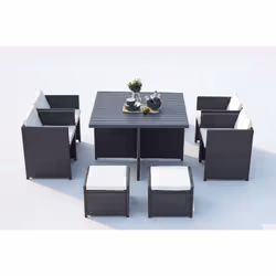 Concept Usine Sunset set mobili da esterno Grigio, Bianco