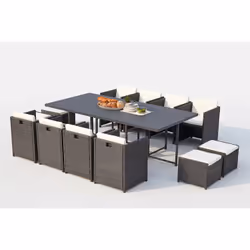 Concept Usine Sunset set mobili da esterno Grigio, Bianco