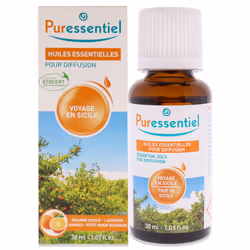 Puressentiel Miscela Diffusione Viaggio Sicilia è un profumo per l'ambiente composto al 99,9% da ingredienti naturali. Contie ...