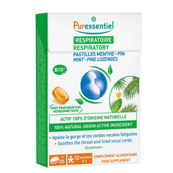 Puressentiel Pastiglie Gola e Voce con Menta e Pino 20 Pastiglie