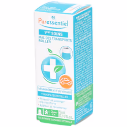Puressentiel Roller Mal Di Viaggio è un trattamento naturale a base di oli essenziali per alleviare i sintomi del mal di viag ...