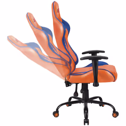 Subsonic DBZ Sedia da gaming per PC Sedia imbottita tappezzata Grigio, Arancione - Vista aggiuntiva 7