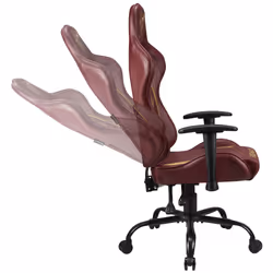 Subsonic Hogwarts Sedia da gaming per PC Sedia imbottita tappezzata Marrone - Vista aggiuntiva 8