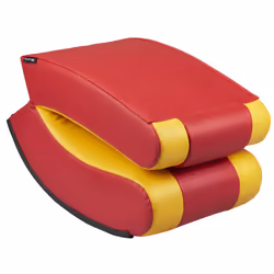 Subsonic SA5610-H1 sedia per videogioco Sedia da gioco per console Sedia imbottita tappezzata Rosso, Giallo - Vista aggiuntiva 4