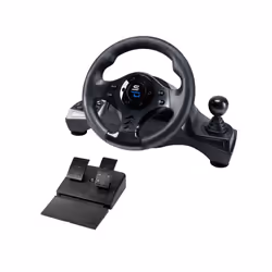 Subsonic SA5156-NG, Sterzo + Pedali, PC, PlayStation 4, Xbox One, Xbox Series X, 270°, Cablato, USB, Nero
