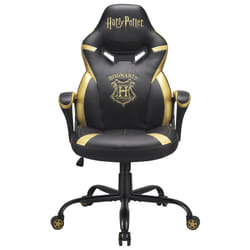 Subsonic Junior Hogwarts Sedia da gaming per PC Sedia imbottita tappezzata Nero, Giallo