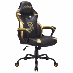 Subsonic Junior Hogwarts Sedia da gaming per PC Sedia imbottita tappezzata Nero, Giallo