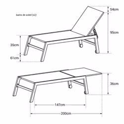 Happy Garden LOT1281GW sedia da esterno Grigio - Vista aggiuntiva 5