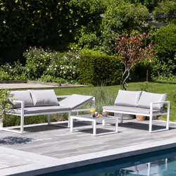 Happy Garden 1271GW set mobili da esterno Bianco - Vista aggiuntiva 7