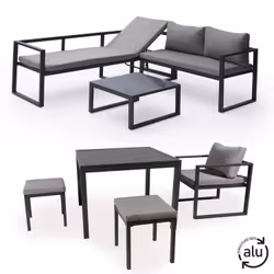 Happy Garden 1272GA set mobili da esterno Grigio