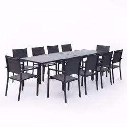 Happy Garden SET1263-64GA, Grigio, 10 seduta(e), 930 mm, 575 mm, 1170 mm, 34 kg