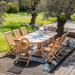 Happy Garden SETTEC04 set mobili da esterno Legno - Vista aggiuntiva 5