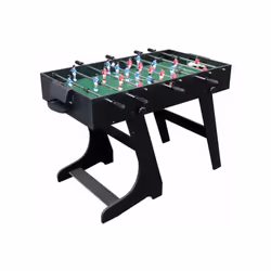 Descrizione: Grazie a questo calciobalilla pieghevole, i più piccoli scopriranno il piacere del calcio in miniatura su un tav ...