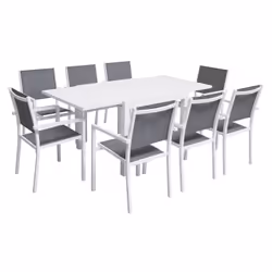 Happy Garden SET1248-50GW, Bianco, 8 seduta(e), 935 mm, 140 mm, 935 mm, 20,3 kg