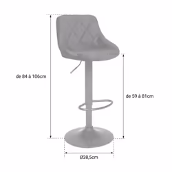 Happy Garden TAB45-2B sgabello da bar - Vista aggiuntiva 5