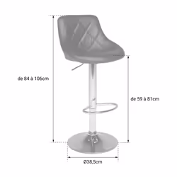 Happy Garden TAB44-1G sgabello da bar - Vista aggiuntiva 6