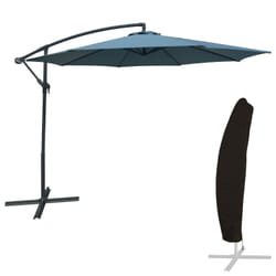 Happy Garden PAR541BG-C ombrellone da cortile Rotondo Blu, Grigio