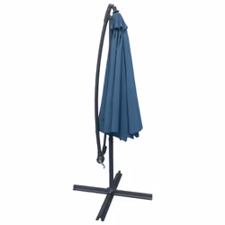 Happy Garden PAR541BG-C ombrellone da cortile Rotondo Blu, Grigio