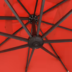 Happy Garden PAR554R-C ombrellone da cortile Quadrato Rosso - Vista aggiuntiva 4