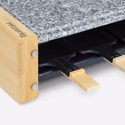 H.Koenig WOD6 griglia per raclette 6 persona(e) 900 W Nero, Color marmo, Legno - Vista aggiuntiva 5