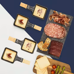H.Koenig WOD6 griglia per raclette 6 persona(e) 900 W Nero, Color marmo, Legno - Vista aggiuntiva 6