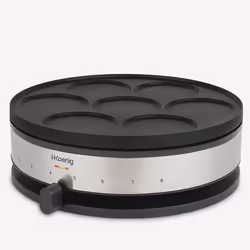 H.Koenig KREP56, Nero, Acciaio inox, 33 cm, Acciaio inox, 230 °C, 1500 W, 330 mm