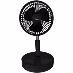 Ventilatore Portatile E-Dream Fan 01 - 4 Velocità- Batteria ricaricabile interna - Nero