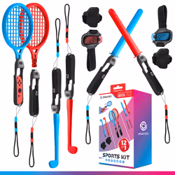 Oniverse Pack de 12 accessoires pour Nintendo Switch Impugnatura di azione