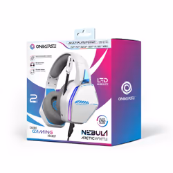 Oniverse Nebula Auricolare Cablato A Padiglione Gaming USB tipo A Bianco - Vista aggiuntiva 7