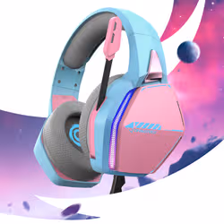Oniverse Nebula Auricolare Cablato A Padiglione Gaming USB tipo A Ciano, Rosa - Vista aggiuntiva 6