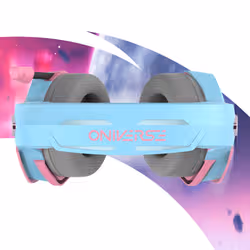 Oniverse Nebula Auricolare Cablato A Padiglione Gaming USB tipo A Ciano, Rosa - Vista aggiuntiva 8